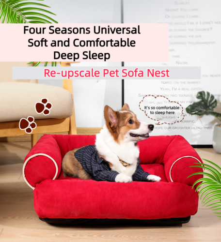 New Pet Dog Sofa Bed Dog Kennel Autumn Winter Pet Deep Sleep Large Dog Sofa