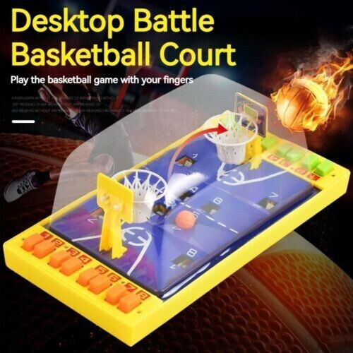 2 People Versus Button Ejection Basketball Game Parent Child Interactive Toys