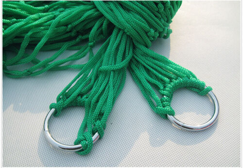 Outdoor Travel Hiking Swing Hammock Portable Aerial Nylon Rope Leisure Mesh