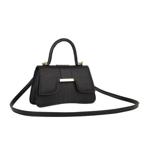 Women's Fashion Crocodile Stripe Simple Handbag Shoulder Bag Crossbody Bag