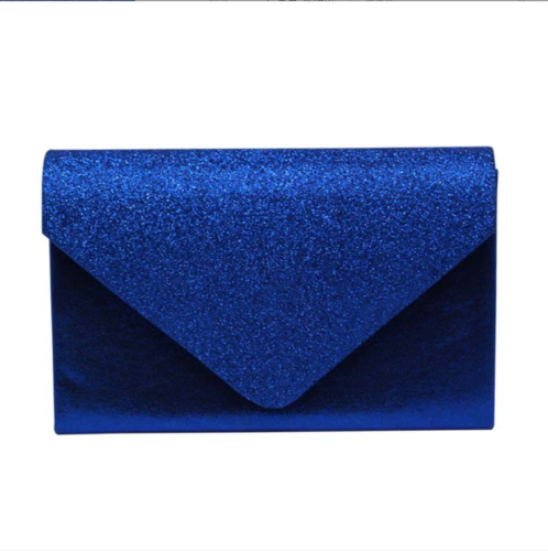 NEW Shining Satin Ladies Evening Clutch Bag Wedding Bridal Chain Handbag Wallet