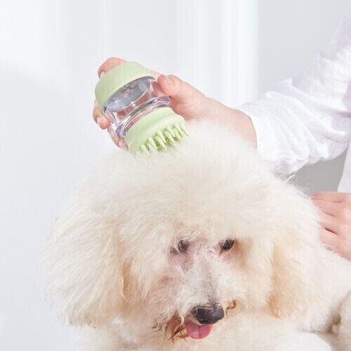 Pet Double Comb Massage Cleaning Comb Bath Brush Cat And Dog Silicone Comb