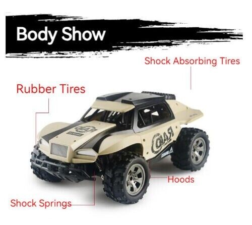High Speed 2.4GHz Off Road Vehicle Remote Control Electric Car 1:18 Toy Boy Gift