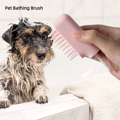 New Cat and Dog Massage Pet SPA Massage Convenient Scrubber Pet Bath Brush