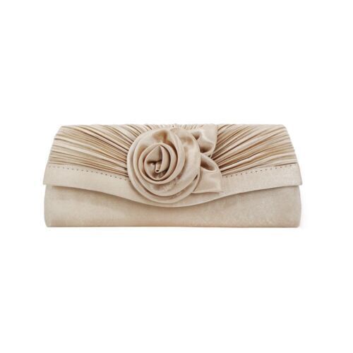 Fashion Evening Clutch Bag Women Pleated Bridal Banquet Wedding Party Handbag