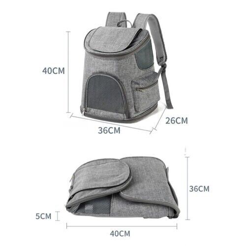 New Portable Folding Outdoor Cat Dog Large Space Double Shoulder Pet Bag