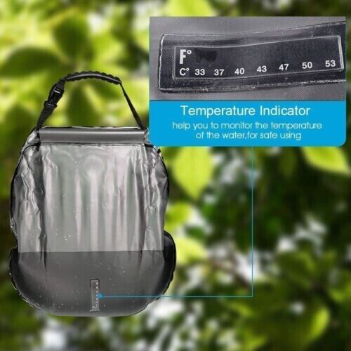 Outdoor 20L Solar Energy Gather Heat Bath Bag Portable Shower Bag Camping Shower