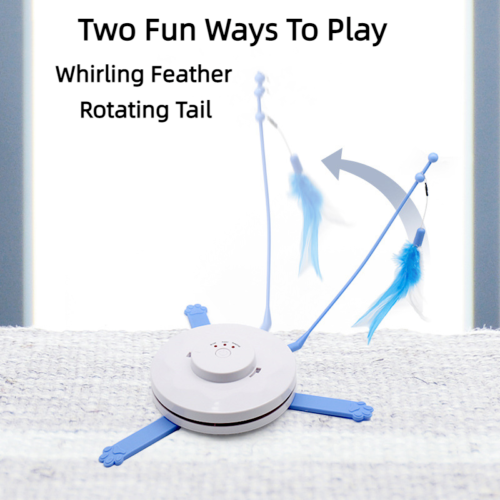 Electric Cat Toy Timing Automatic Teasing Cat Relieve Boredom Teasing Cat Stick