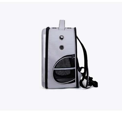 Pet Outdoor Breathable Foldable Clear Large Space Backpack Handheld Shoulder Bag