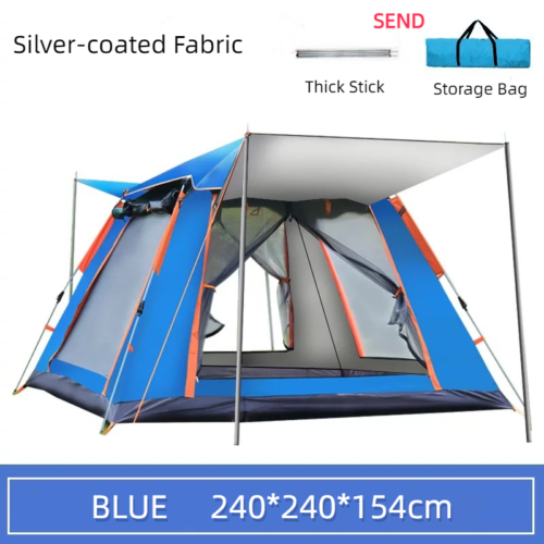 Outdoor Rain Proof Breathable Tent Fully Automatic Camping 3-4 Person Tent