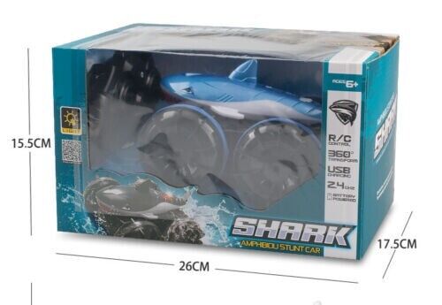 Amphibious Shark Stunt Car Remote Control Wireless Electric Toy Boy Kids Gift