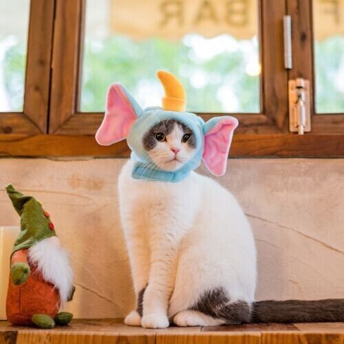 New Penguin Elephant Warmth Hat Cute Drag Cartoon Animal Pet Cat Plush Hat