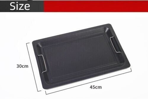 Camping Cooking Large Frying Plate Non-stick Grilled Fish Barbecue Baking Pan
