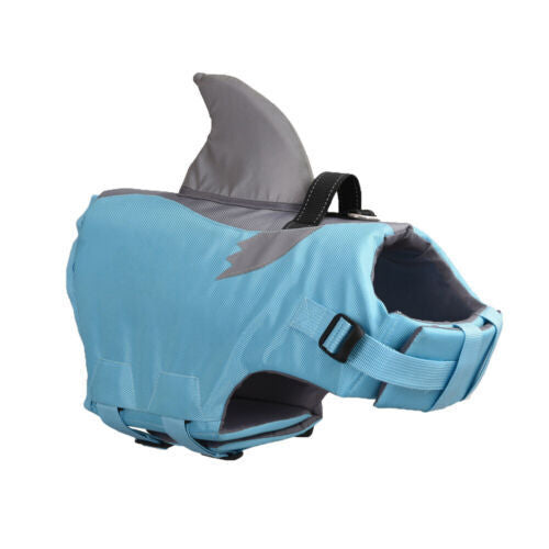 New Dogs Safe Luminous Life Jacket Durable Shark Fin Design Life Jacket