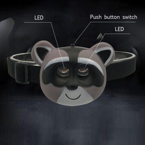 Cartoon Animal Headlamp LED Children's Headlamp SOS Flashlight Children's Gift