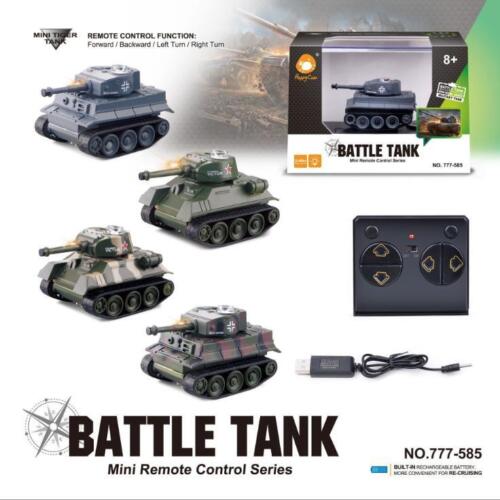 Kid Boy Toy Gift Remote Control Scale High Simulation Speed Mini RC Battle Tank