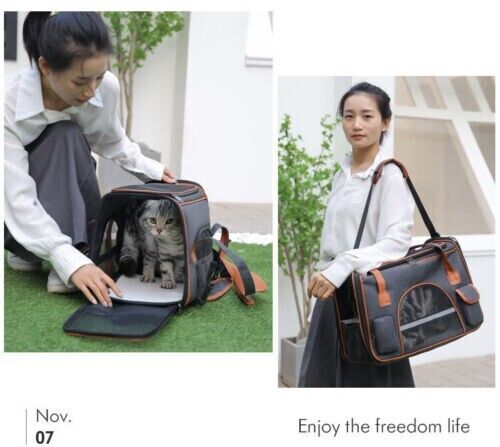 Portable Foldable Breathable Pet Going Out One Shoulder Tote Large Capacity