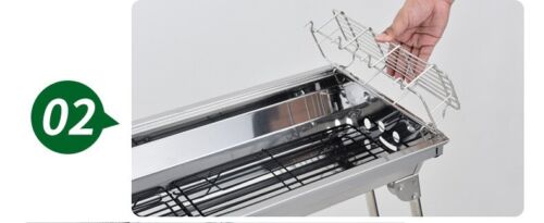 New Outdoor Portable Large Stove Charcoal BBQ Grill Camping Cooking 5+people