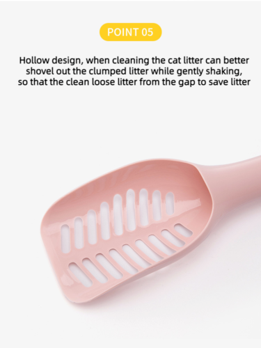 Overstriking Handle Cat Litter Scoop Hollow Pet Litter Scoop Cleaning Supplies