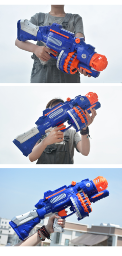 Soft Bullet Simulation Shooting Sound Effects Children's Electric Target Gun