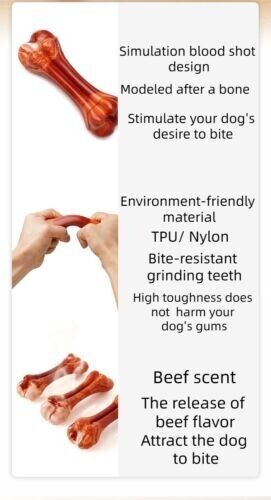 Molar Stick Pet Toy Bite-resistant Chew Simulation Bone Tooth Cleaning Dog Toy