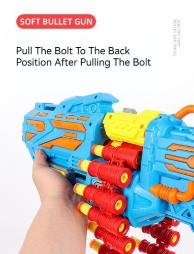 Manual dual mode Soft EVA Bomb bullet gun Continuous Single Shooting Fire Toy