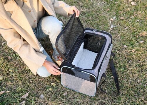 Pet Carrier Large Capacity Expandable Collapsable Package Dog Cat Carry Bag