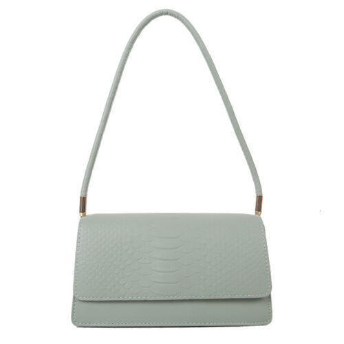 Women's Fashion Crocodile Print One Shoulder Retro Underarm Bag Fashion Bag