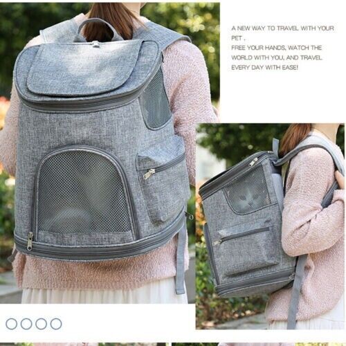 New Portable Folding Outdoor Cat Dog Large Space Double Shoulder Pet Bag