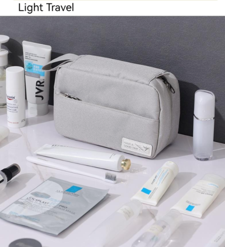 Portable Zip Hangable Toiletry bag Travel Cosmetic Organizer Storage Makeup Bag