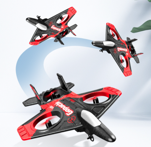 Boy Gift Toy Foam Drone V25 Fighter Remote Control Airplane RC Spin Plane Glider