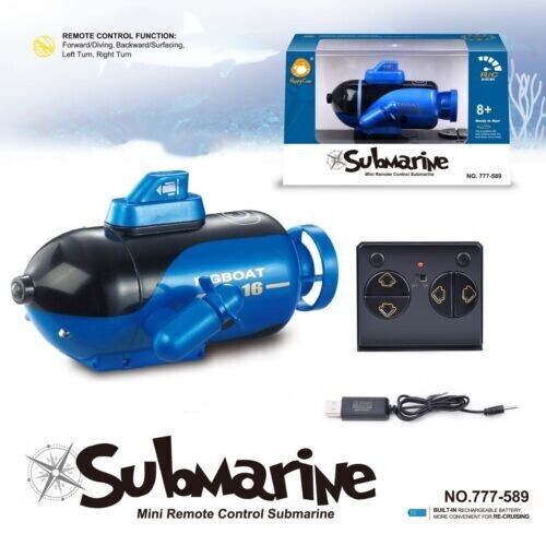 New RC Submarine Electric Toy Submarine Mini Remote Control Radio Boat Gift