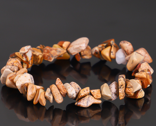 Natural Gemstone Stretchy Bracelet 5-8mm Chip Beads Healing Reiki Chakra