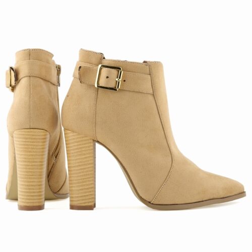 NEW FASHION EVERYDAY QUALITY WOMEN LADIES HIGH HEELS CASUAL ANKLE BOOTS SHOES