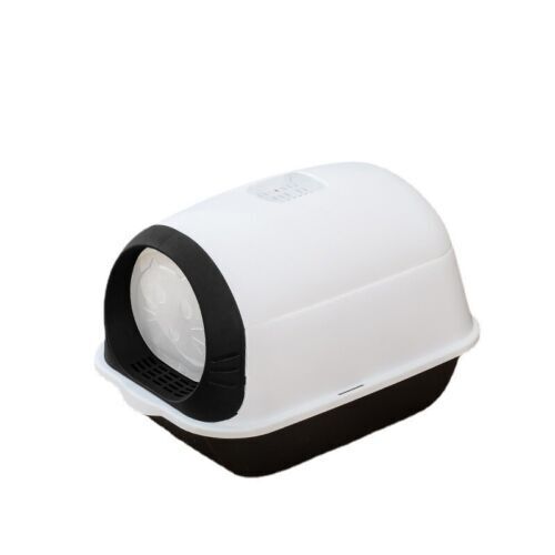 Fully Enclosed Anti-odor Anti-splash Cat Toilet Hooded Cat Litter Box Tray
