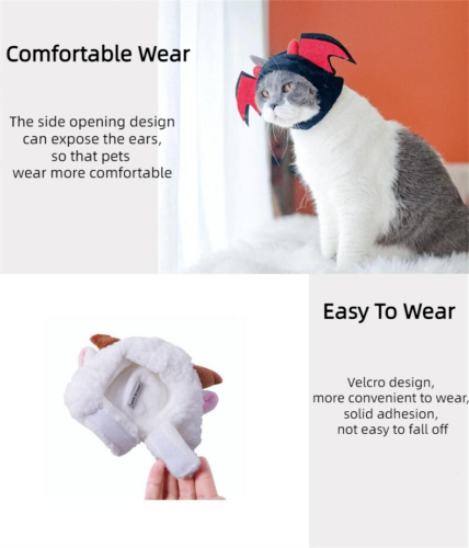 New Cartoon Animal Pet Hat Cat Dog Head Cover Cute Decorative Accessories