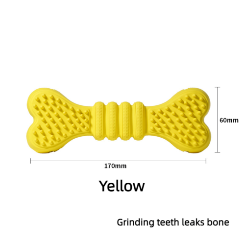 Leaky Food Bone Shaped Pet Toys Dog Toy Gnawing Teeth Grinding Teeth Cleaning