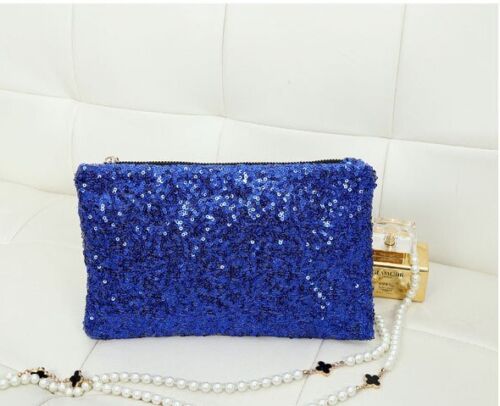 NEW Sparkling Sequins Fashion Evening Party Bag Clutch Handbag Women Tote Purse