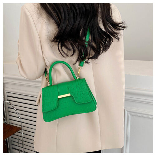 Women's Fashion Crocodile Stripe Simple Handbag Shoulder Bag Crossbody Bag