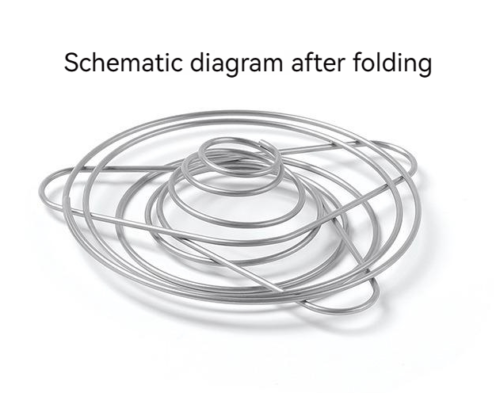 Outdoor Camping Stainless Coffee Drip Rack Holder Folding Funnel Spring Type