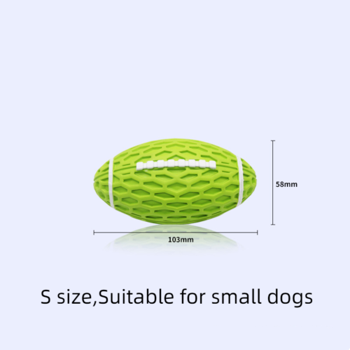 Bite-resistant Vocal Rugby Dog Ball Puzzle Boredom Grinding Interactive Pet Toy