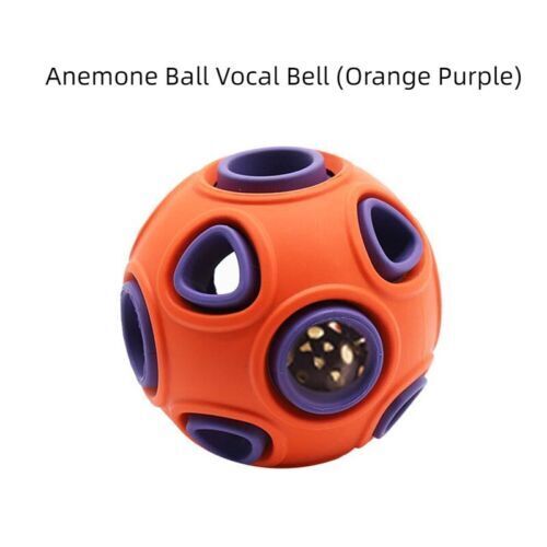 New Pet Toy Ringing Bell Bite Resistant Vocal Rubber Molar Training Ball