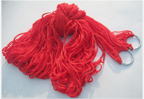 Outdoor Travel Hiking Swing Hammock Portable Aerial Nylon Rope Leisure Mesh