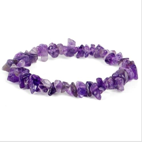 Natural Gemstone Stretchy Bracelet 5-8mm Chip Beads Healing Reiki Chakra