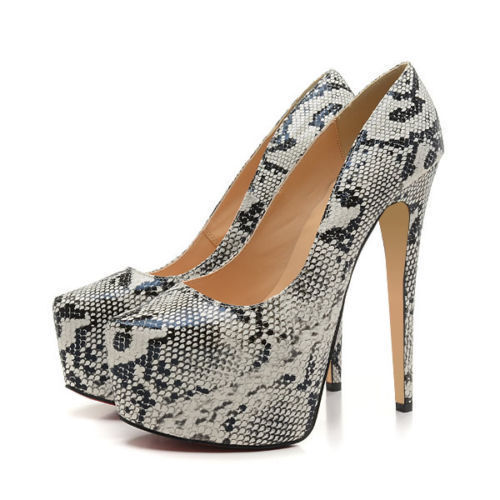 New Fashion QUALITY EVERYDAY SEXY LADY WOMEN PATENT PLATFORM HIGH HEELS SHOES