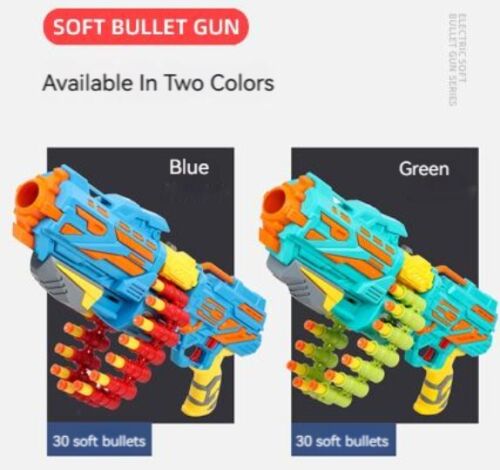Manual dual mode Soft EVA Bomb bullet gun Continuous Single Shooting Fire Toy
