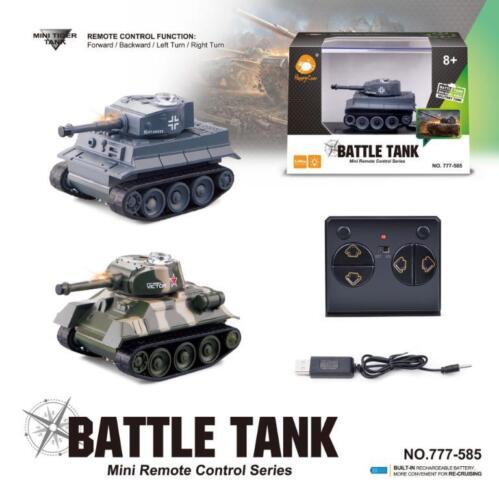 Kid Boy Toy Gift Remote Control Scale High Simulation Speed Mini RC Battle Tank