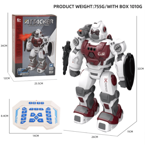 Kids Toy Birthday Gift Spray 2.4GHz Remote Control Intelligent Ape Gesture Robot