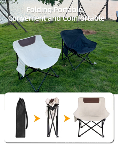 New Outdoor Portable Camping Fishing Fashion Folding Chair Barbecue Chair