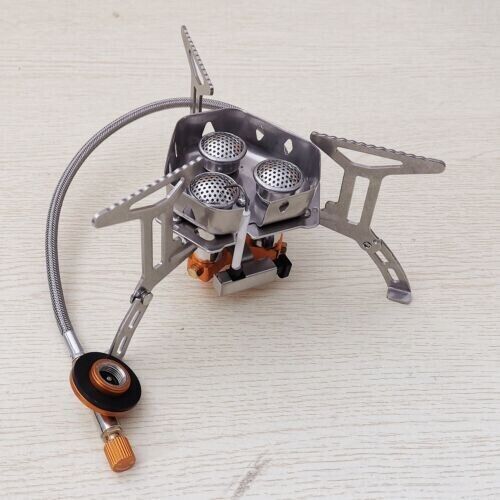 Outdoor Portable Split Type Three-head Stove Camping Picnic Windproof Stove Head